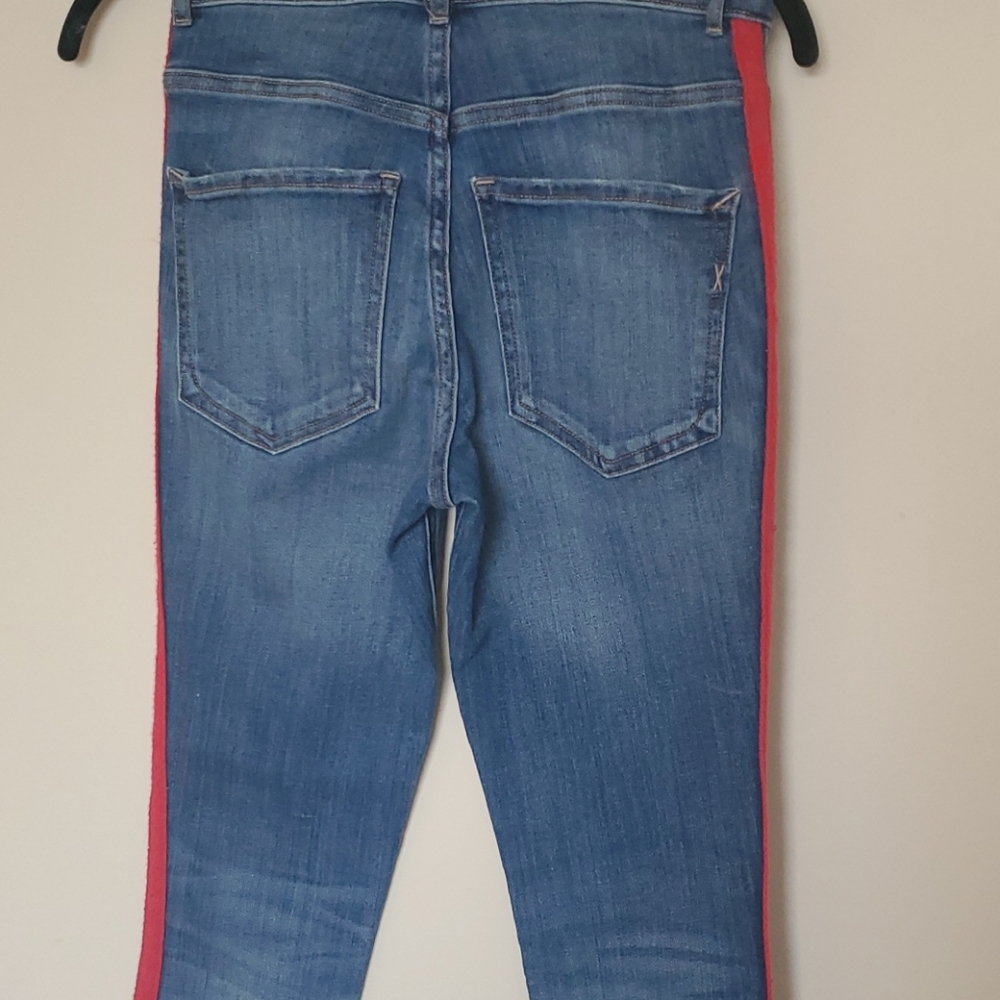 SOLD!!!High waisted side stripe ankle jean leggings NWT⁰ - Picture 8 of 8